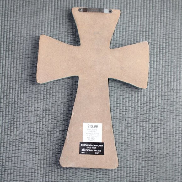 Turquoise Jeweled Cross 13" Length X 9 Width" from Hobby Lobby - Picture 6 of 9